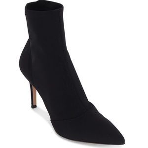 GIANVITO ROSSI Elite Osaka Black Sock Bootie - SIZE 40